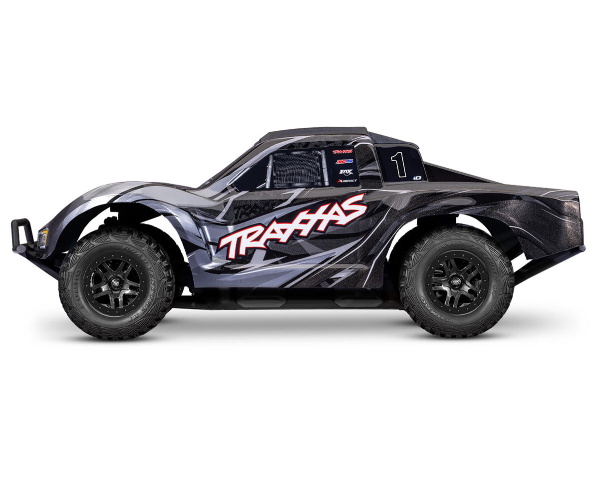 TRA68454-4BLACK Traxxas Slash 4x4 VX3 1/10 RTR 4WD Brushless Short Course Truck (Black) w/VX3 ESC, TQi Sport 2.4GHz Radio & TSM