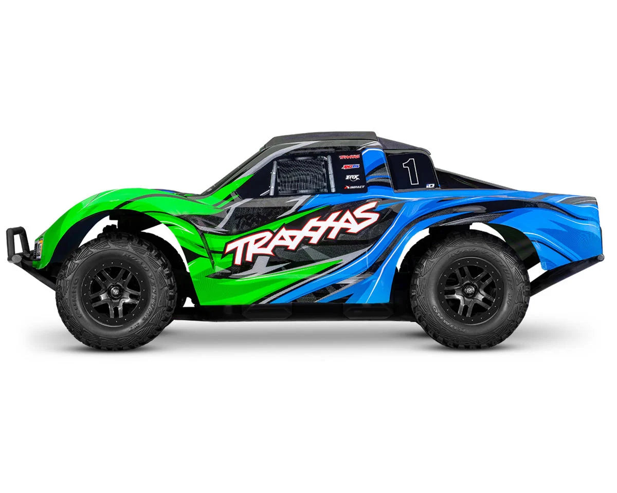 TRA68454-4GREEN Traxxas Slash 4x4 VX3 1/10 RTR 4WD Brushless Short Course Truck (Green) w/VX3 ESC, TQi Sport 2.4GHz Radio & TSM