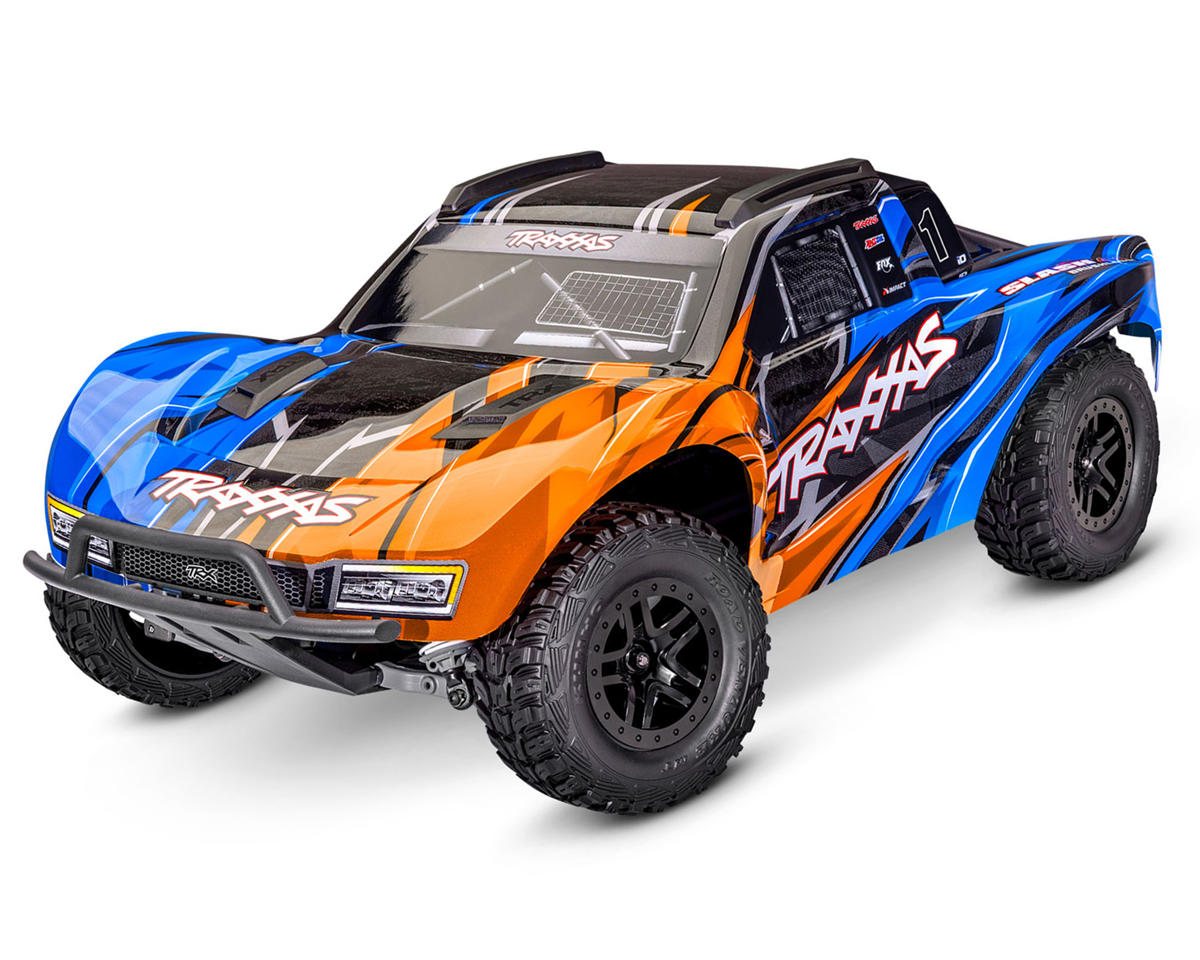 TRA68454-4ORANGE Traxxas Slash 4x4 VX3 1/10 RTR 4WD Brushless Short Course Truck (Orange) w/VX3 ESC, TQi Sport 2.4GHz Radio & TSM (Copy)