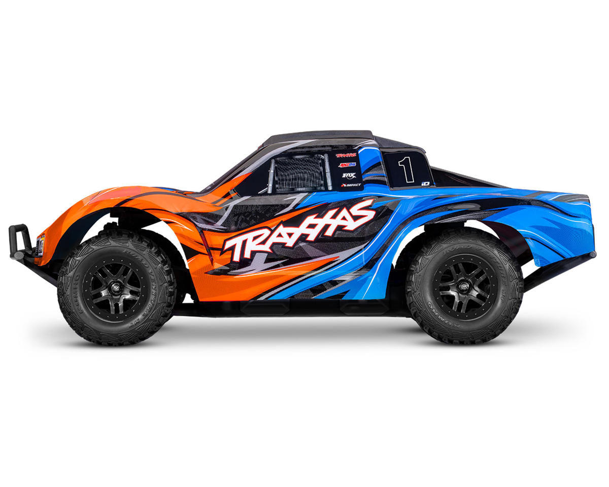TRA68454-4ORANGE Traxxas Slash 4x4 VX3 1/10 RTR 4WD Brushless Short Course Truck (Orange) w/VX3 ESC, TQi Sport 2.4GHz Radio & TSM (Copy)