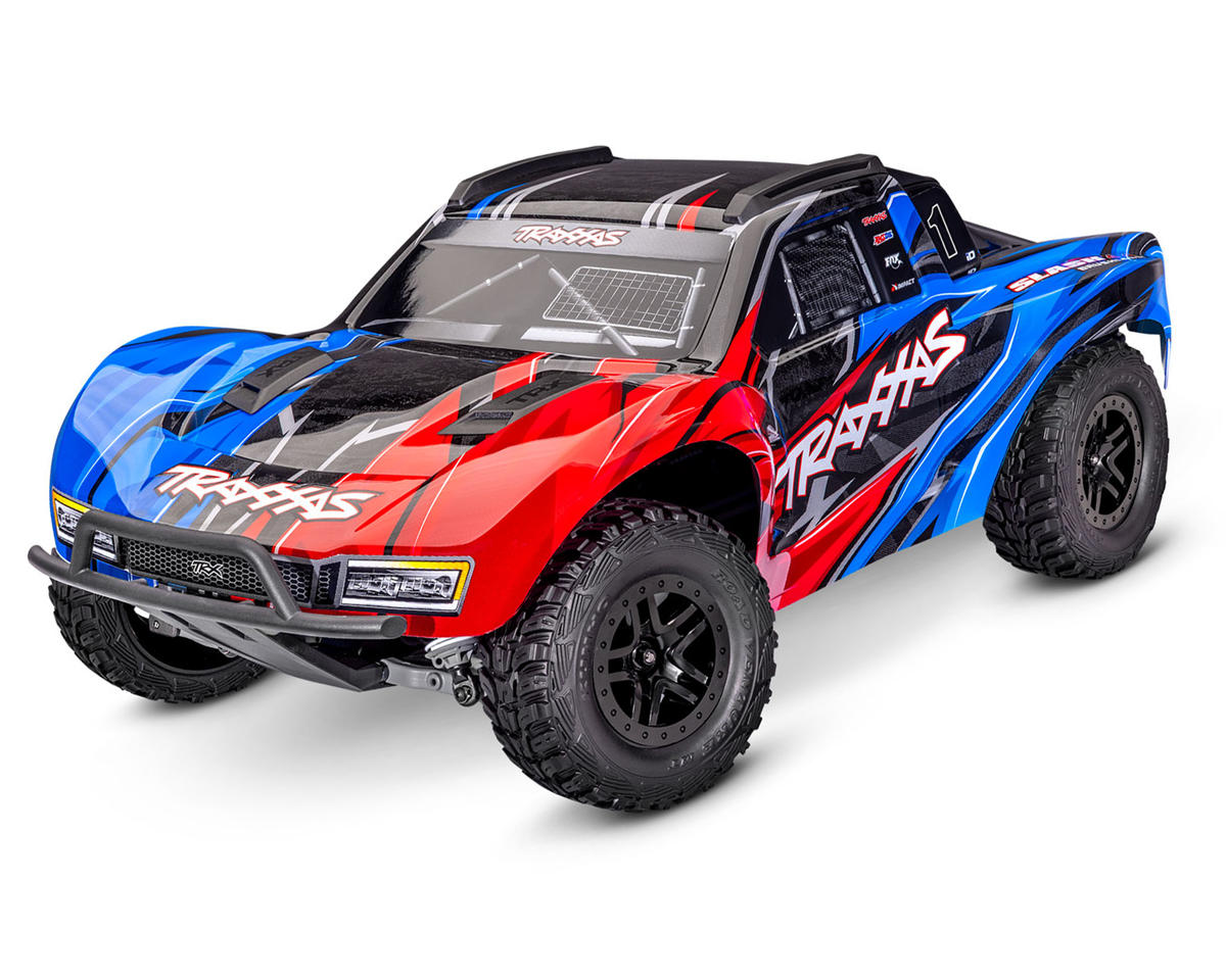 TRA68454-4RED Traxxas Slash 4x4 VX3 1/10 RTR 4WD Brushless Short Course Truck (Red) w/VX3 ESC, TQi Sport 2.4GHz Radio & TSM