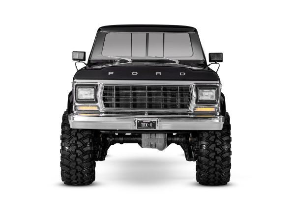 TRA92144-4BLACK Traxxas TRX-4 1/10 4WD RTR Scale & Trail Rock Crawler w/Ford F-150 Truck Body (Black) w/XL-5 HV ESC & TQ 2.4GHz Radio