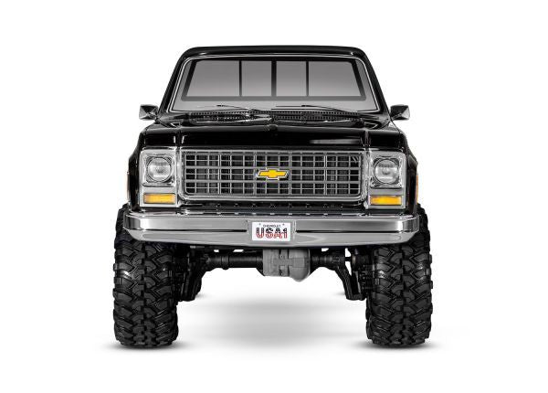 TRA92154-4BLACK Traxxas TRX-4 1/10 4WD RTR Scale & Trail Rock Crawler w/1979 Chevrolet K10 Truck Body (Black) w/XL-5 HV ESC & TQ 2.4GHz Radio
