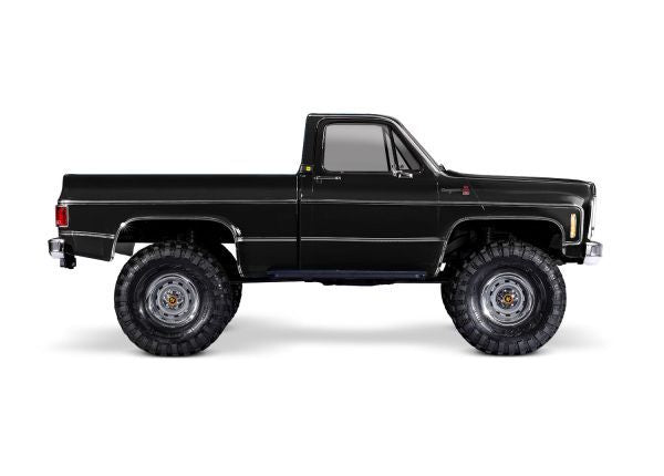 TRA92154-4BLACK Traxxas TRX-4 1/10 4WD RTR Scale & Trail Rock Crawler w/1979 Chevrolet K10 Truck Body (Black) w/XL-5 HV ESC & TQ 2.4GHz Radio