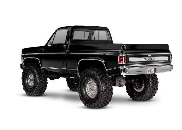TRA92154-4BLACK Traxxas TRX-4 1/10 4WD RTR Scale & Trail Rock Crawler w/1979 Chevrolet K10 Truck Body (Black) w/XL-5 HV ESC & TQ 2.4GHz Radio