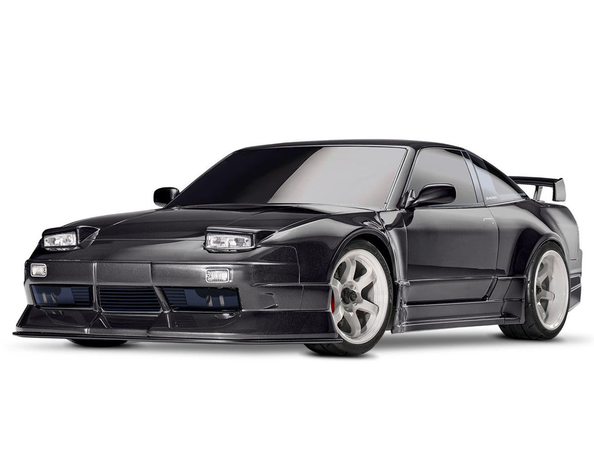 TRA93424-4BLACK Traxxas 4-Tec 2.0 Nissan 240SX 1/10 RTR Electric Brushless 4WD On-Road Car (Black) w/VX3 ESC, TQi Sport 2.4GHz Radio & TSM