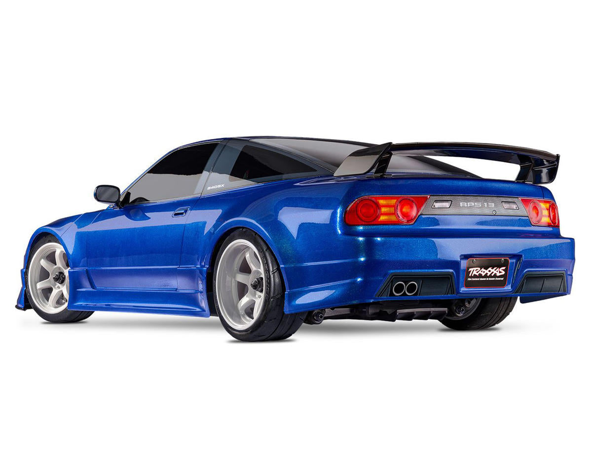 TRA93424-4BLUE Traxxas 4-Tec 2.0 Nissan 240SX 1/10 RTR Electric Brushless 4WD On-Road Car (Blue) w/VX3 ESC, TQi Sport 2.4GHz Radio & TSM