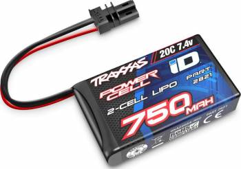 TRA2821 Traxxas 750mAh 2S 7.4V 20C LiPo ID Softcase Battery TRX-4M