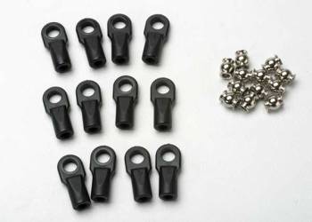 TRA5347 Traxxas Rod Ends w/Hollow Balls Large Revo (12)