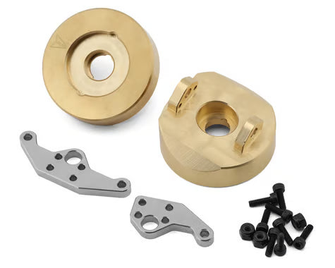 VPS02920 Vanquish Products H10 Optic Brass Steering Knuckles (2) (153g ea)