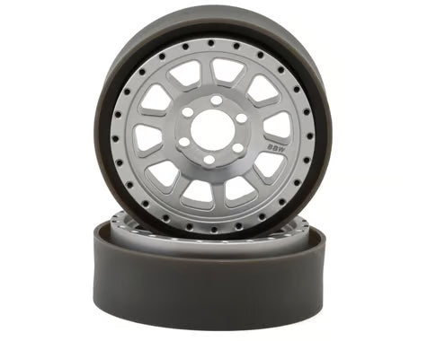 VPS08151 Vanquish Products Battle Born Wheels Sierra 2.2 Beadlock Crawler Wheels (Clear) (2)