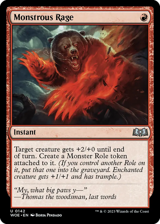 Monstrous Rage - (WOE) Wilds of Eldraine