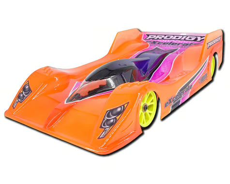 XCE-0516.015 eXcelerate MACH "MD" Medium Down Force 1/12 On-Road Pan Car Body (Clear) (.015)