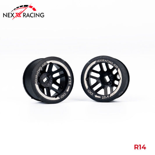 NXUSA-EVOAWD-F+2 Nexx Racing Front "JUD" threaded carbon-fiber reinforced EVO AWD Flanged Front Wheels (2)